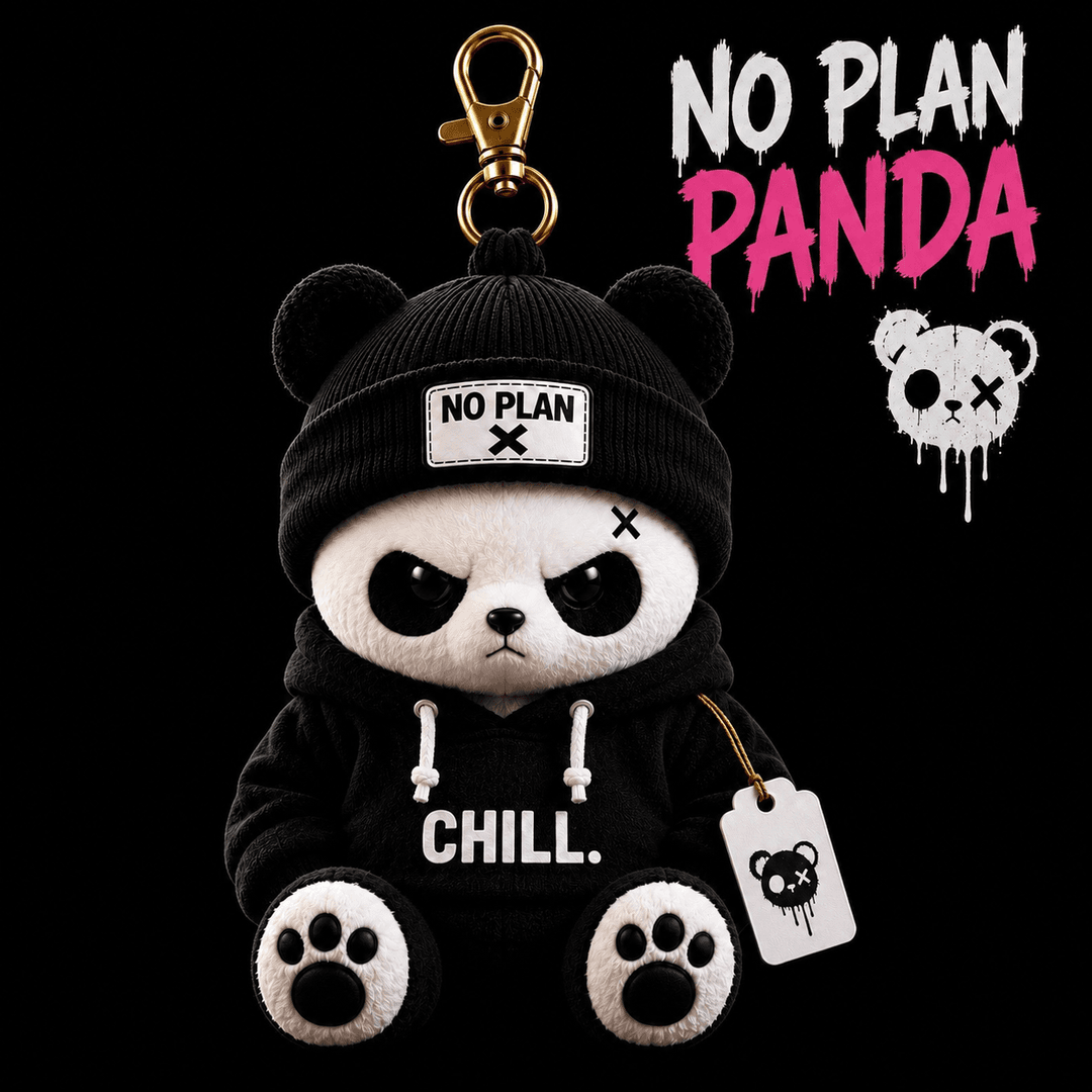 No Plan Panda — front view